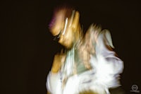 a blurry image of a person